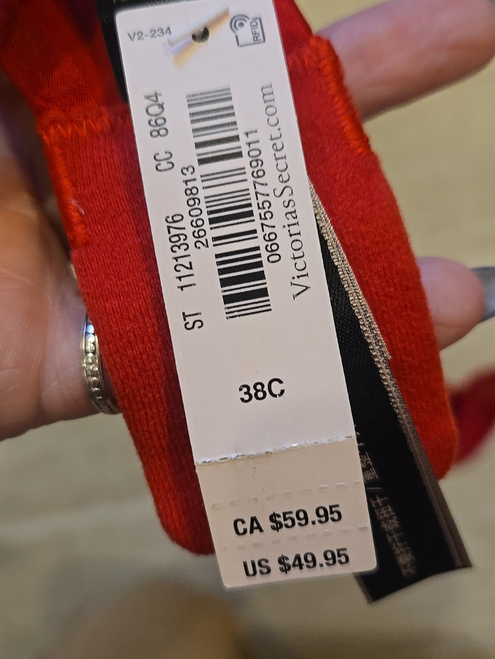 New Victoria's Secret Red Push-Up Bra - Picture 7 of 10
